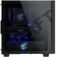 Корпус GIGABYTE AORUS C300 GLASS MidiTower без Б/П ATX MicroATX MiniITX Цвет черный GB-AC300G
