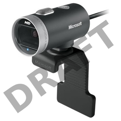 Цифровая камера Microsoft LifeCam Cinema USB 2.0, 1280x720, 5Mpix foto, автофокус, Mic, Black/Silver (6CH-00002)