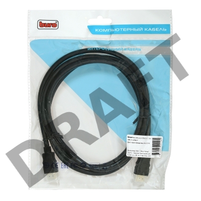 Кабель аудио-видео Buro HDMI (m)/HDMI (m) 1.8м. Позолоченные контакты черный (BHP HDMI 2.0-1.8)