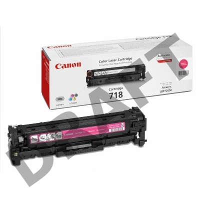 Тонер-картридж Canon Cartridge 718M (2660B002) пурпурный, 2900 стр., для LBP7200/MF8330/8350