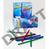 Пружины для переплета пластиковые Office Kit d=10мм 51-70лист A4 черный (100шт) BP2020