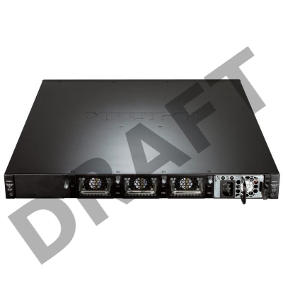 Сетевое оборудование D-Link DXS-3600-16S/B1AEI  PROJ Управляемый стекируемый коммутатор 3 уровня с 8 портами 10GBase-X SFP+, 1 слотом расширения, источником питания AC и 3 вентиляторами