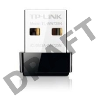 Сетевой адаптер TP-Link SOHO  TL-WN725N Беспроводной USB Нано адаптер 150 Мбит/с стандарта N c кнопкой QSS(Realtec)
