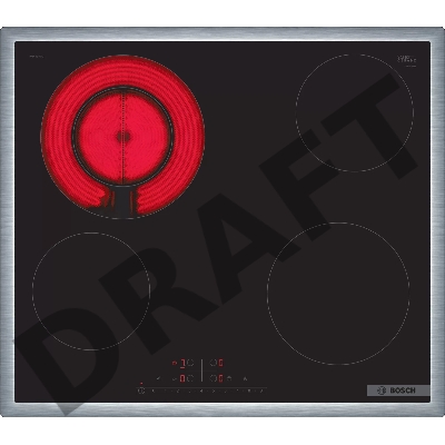 Электрическая варочная панель Series 6 BOSCH 60 см, черный, с рамкой