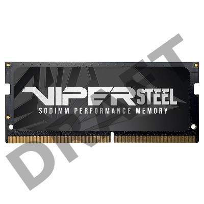 Модуль памяти SO-DIMM DDR 4 DIMM 8Gb PC21300, 2666Mhz, PATRIOT Viper Steel (PVS48G266C8S) (retail)
