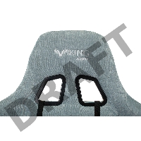 Кресло игровое Бюрократ VIKING KNIGHT LT28 FABRIC серо-голубой крестовина металл/пластик