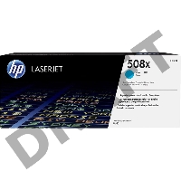 Тонер Картридж HP 508X CF361X голубой для HP CLJ M552/M553 (9500стр.)