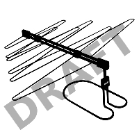 Антенна телевизионная BBK DA22 30дБ активная