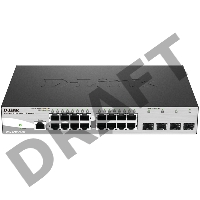 Сетевое оборудование D-Link DGS-1210-20/ME/A1A Управляемый коммутатор 2 уровня с 16 портами 10/100/1000Base-T и 4 портами 1000Base-X SFP