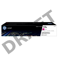 Тонер-картридж HP W2073A (HP 117A) пурпурный для HP Color Laser 150/170 700 страниц.