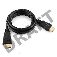 Кабель HDMI Gembird/Cablexpert, 1м, v1.4, 19M/19M, черный, позол.разъемы, экран(CC-HDMI4-1M)