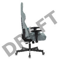 Кресло игровое Бюрократ VIKING KNIGHT LT28 FABRIC серо-голубой крестовина металл/пластик