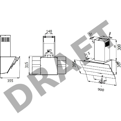 Наклонная вытяжка King 60 BG