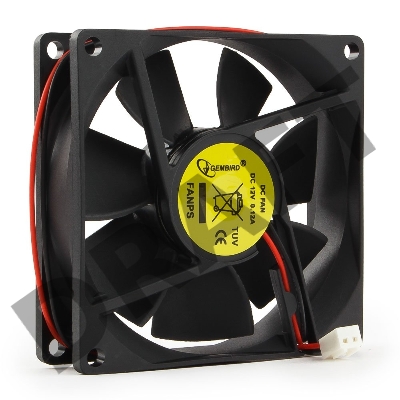 Вентилятор Gembird  80x80x25mm (узкий разъем 2 pin)FANPS