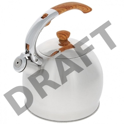 Чайник TECO 3,5 л. со свистком, TC-110,  из нержавеющей стали, капсулированное дно    