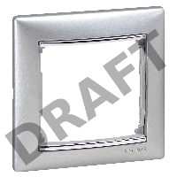 Электроустановочные изделия Legrand Legrand 770351 Рамка Valena - Алюминий/Серебряный штрих - одноместная