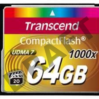 Флеш карта CF 64Gb Transcend TS64GCF1000 (1000X) 
