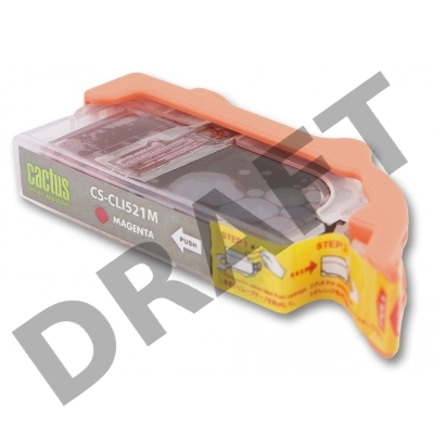 Картридж струйный Cactus CS-CLI521C/M/Y трехцветный для Canon Pixma MP540/MP550 (8,2ml) комплект 3шт