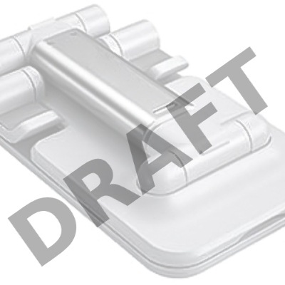 Держатель настольный для смартфона или планшета GCR, белый, складной, с регулируемой высотой, GCR-54060