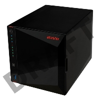Сетевое хранилище ASUSTOR AS5304T 4-Bay NAS/Media player/Intel Celeron J4105 1.5GHz, up to 2.5 GHz(Quad-Core), 4GB SO-DIMM DDR4, noHDD(HDD,SSD),/2x2,5GbE(LAN)/3xUSB3.2,HDMI/4ip camera license ; 90IX0181-BW3S10
