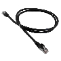 Патч-корд LANMASTER LSZH FTP кат.5e, 10.0 м, черный
