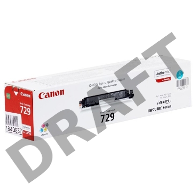 Тонер-картридж Canon Cartridge 729C (4369B002) голубой для LBP-7010C/7018C 1000 стр.