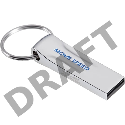 Накопитель USB2.0 8GB Move Speed YSUSD серебро металл