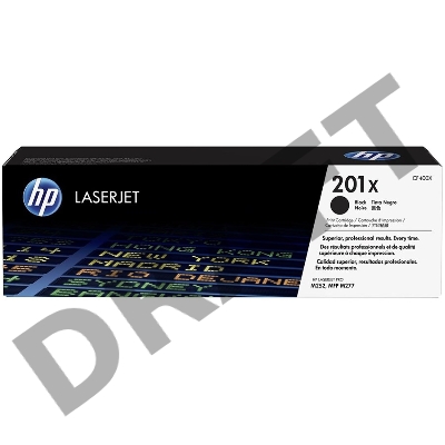 Тонер Картридж HP 201X CF400X черный для HP CLJ Pro M252/M277 (2800стр.)