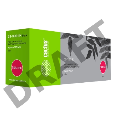 Тонер Картридж Cactus CS-TK8315K черный (12000стр.) для Kyocera FS-Taskalfa-2550CI