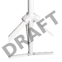Экран Sakura 180x180см TriScreen 1:1 напольный рулонный белый  100' Matt White (MW), серый корпус