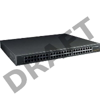 Сетевой коммутатор  TP-Link SMB TL-SG1048 Коммутатор 48-port Gigabit Switch, 1U 19-inch rack-mountable steel case