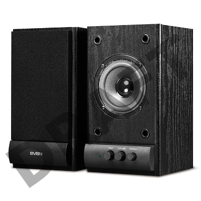 Колонки Sven SPS-607 2.0 черный 6Вт