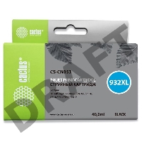 Картридж струйный Cactus CS-CN053 черный для №933 HP OfficeJet 6600 (40ml)