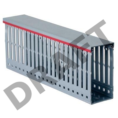 Короб перфорированный DKC / ДКС 01135RL RL6 60x40 в комплекте с крышкой, серый (цена за 1 метр)