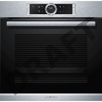 Встраиваемая электрическая духовка BOSCH HBG6750S1 / 59.5x59.5x54.8 см, 71л, дисплей, 13 режимов, пиролиз, телескоп. на 2 уровнях, 4 стекла, сталь