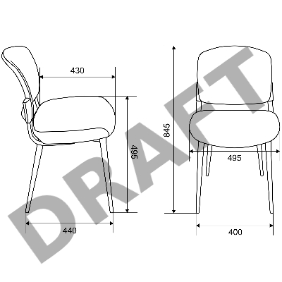 Стул для кухни Бюрократ KF-8W горчичный металл белый на ножках (KF-8W/MUST)