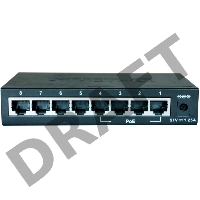 Сетевое оборудование D-Link DES-1008P/C1A Коммутатор 8 портовый 10/100, 4 порта c поддержкой PoE 802.3af