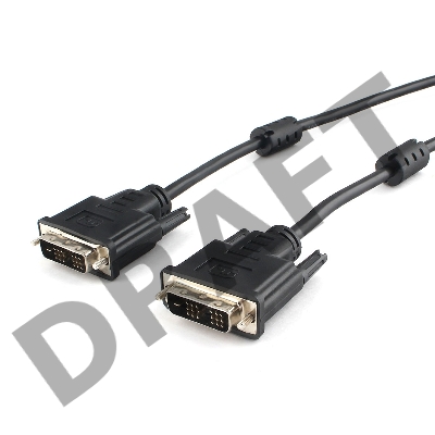 Кабель DVI-D single link Cablexpert CC-DVIL-BK-10, 19M/19M, 3.0м, CCS, черный, экран, феррит.кольца, пакет