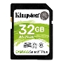 Флеш карта SDHC 32Gb Class10 Kingston <SDS2/32GB>, Canvas Select 100R CL10 UHS-I