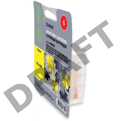 Картридж струйный Cactus CS-BCI6Y желтый для Canon S800 S820 S900 S9000 (12ml)