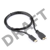Кабель Cablexpert CCP-USB3-mBMCM-1M USB3.0 microBM/USB3.1TypeC, 1м, 
