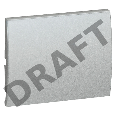 Лиц. панель д/выкл., aluminium G.Life 