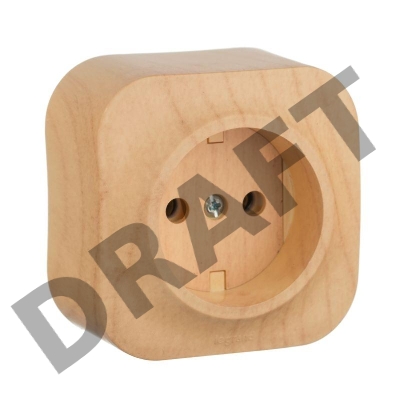 Электроустановочные изделия Legrand Legrand 782270 Розетка без заземления без шторок (Дерево)