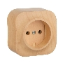Электроустановочные изделия Legrand Legrand 782270 Розетка без заземления без шторок (Дерево)