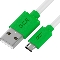Кабель GCR QC  0.3m MicroUSB..