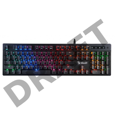 Клавиатура A4 Bloody B500N USB for gamer LED серый