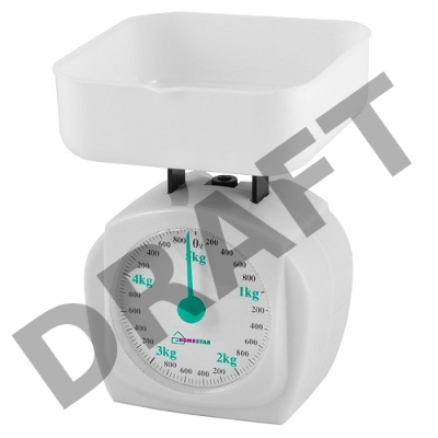 Весы кухонные механические HOMESTAR HS-3005М,белый