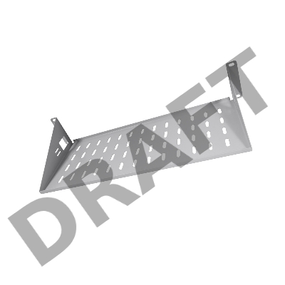 Полка перфорированная консольная 2U, глубина 200 мм, [ МС-20 ]