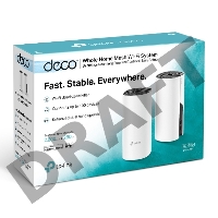 Роутер беспроводной TP-Link DECO M4 (DECO M4(2-PACK)) AC1200 10/100/1000BASE-TX (упак.:2шт)