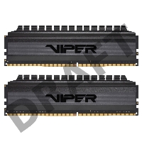 Оперативная память DDR 4 DIMM 16Gb (8GBx2) PC24000, 3000Mhz, PATRIOT BLACKOUT Kit (PVB416G300C6K) (retail)